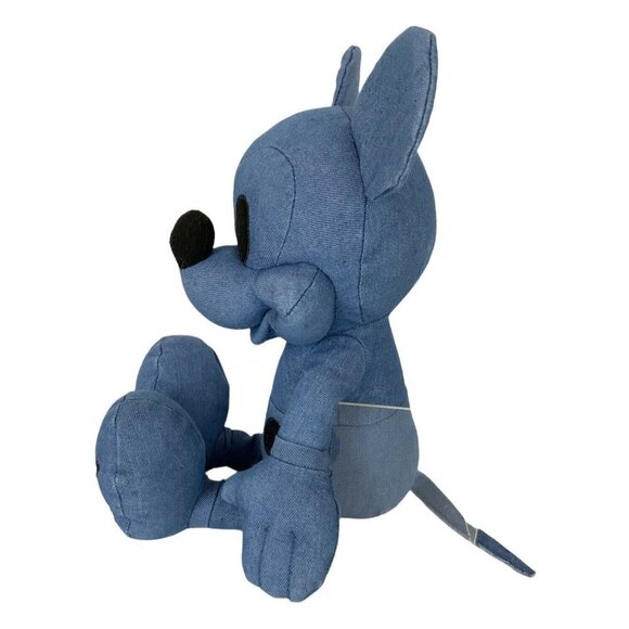 Disney AE Mickey Mouse Blue Denim Special Edition Plush Toy Stuffed Animal - Picture 5 of 9